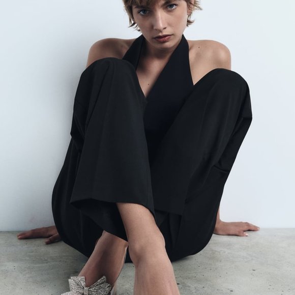 Zara Embellished Bow Sandal - Picture 4 of 4